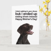 Carte Le jour de mère heureux (système de préférences (Fleur jaune)