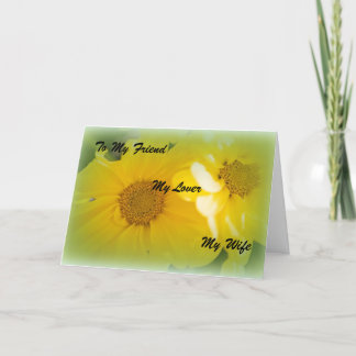 Carte Le jour de mère pour mon épouse