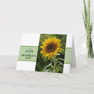 Carte Le jour de mère pour tante Superb Sunflower Card