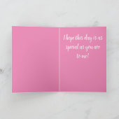 Carte Le jour de mère rose lilas (Intérieur)