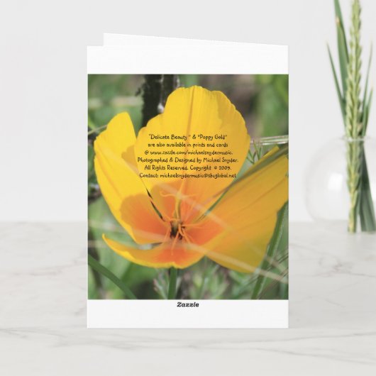 Carte Le jour de mère, sentimental (Dos)