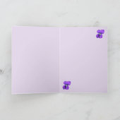 Carte Le jour de mère violet pourpre (Intérieur)