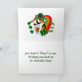 Carte Le jour de Patrick de saint de corgi de Gallois (Intérieur)