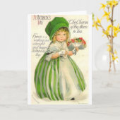 Carte Le jour de St Patrick (Fleur jaune)