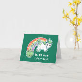 Carte Le jour de St Patrick drôle (Fleur jaune)