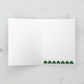 Carte Le jour de St Patrick heureux (Intérieur)