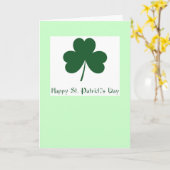Carte Le jour de St Patrick heureux (Fleur jaune)