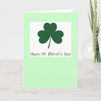 Carte Le jour de St Patrick heureux