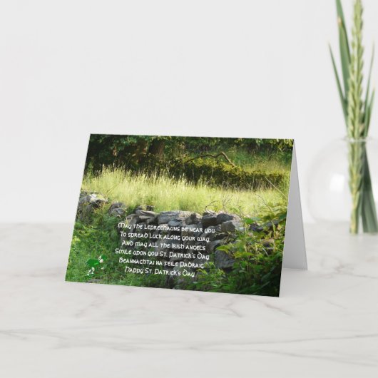 Carte Le jour de St Patrick heureux ! (Devant)