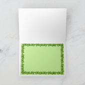 Carte Le jour de St Patrick heureux d'un chiot confus de (Intérieur)