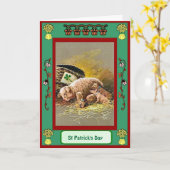 Carte Le jour de St Patrick, ordures des porcs (Fleur jaune)