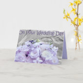 Carte Le jour de votre mariage (Fleur jaune)