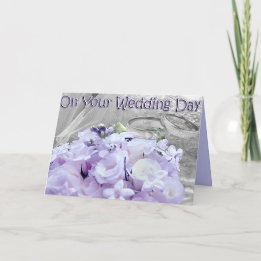 Carte Le jour de votre mariage (Devant)