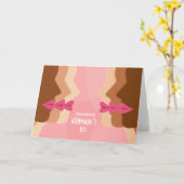 Carte le jour des femmes internationales roses (Fleur jaune)