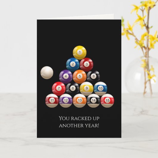 Carte Le Jour du Bal de Billiard (Fleur jaune)