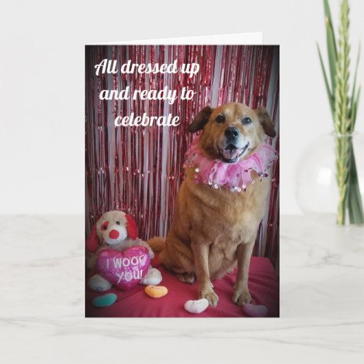 CARTE LE JOUR/JOUR DE VALENTINE, J'AIME "VOUS" (Devant)