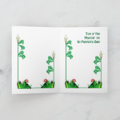 Carte Le jour, la musique et les shamrocks de St Patrick (Intérieur)