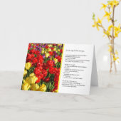 Carte Le Jour Où Je T'Ai Rencontrée...Amitié (Fleur jaune)