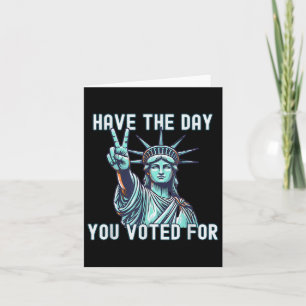 Carte Le Jour Pour Lequel Vous Avez Voté - Anti Trump Su
