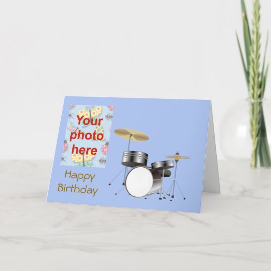 Carte Le Joyeux Anniversaire Avec Le Kit De Tambour Zazzle Be