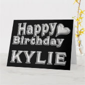 Carte Le Joyeux anniversaire de Kylie Birthday (Fleur jaune)