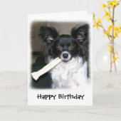 Carte Le joyeux anniversaire ont un cigare (Fleur jaune)