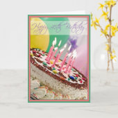 Carte Le joyeux quarante-cinquième anniversaire de la (Fleur jaune)