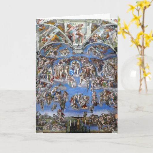 Carte Le Jugement dernier - Chapelle Sixtine, Cité du Va (Fleur jaune)