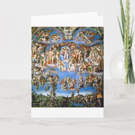 Carte Le jugement Dernier, Michel-Ange, 1536-1541 (Devant)