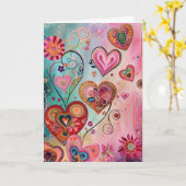 Carte Le kaléidoscope de l'amour (Fleur jaune)