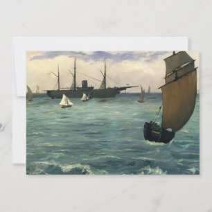 Carte Le Kearsarge à Boulogne   Édouard Manet