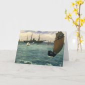 Carte Le Kearsarge à Boulogne | Édouard Manet (Fleur jaune)