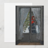 Carte Le Kerchief rouge | CLAUDE MONET (Devant / Derrière)