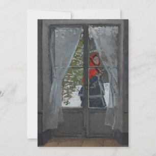 Carte Le Kerchief rouge CLAUDE MONET