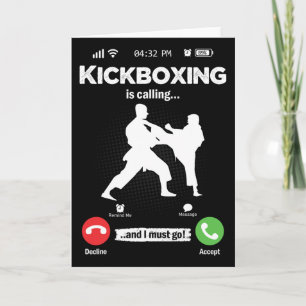 Carte Le kickboxing appelle les hommes d'arts martiaux r
