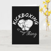 Carte Le kickboxing est ma chose  (Fleur jaune)