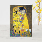 Carte Le Kiss, Gustav Klimt (Fleur jaune)