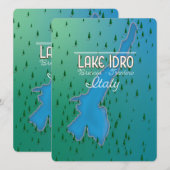 Carte Le lac Idro Italie affiche voyage (Devant / Derrière)