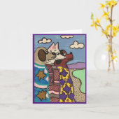 Carte Le lac Salt, les chiens, l'art indien (Fleur jaune)