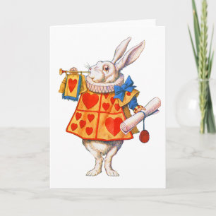 CARTE LE LAPIN BLANC D'ALICE