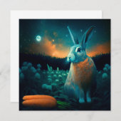 Carte Le lapin de la prospérité au clair de lune (Devant / Derrière)