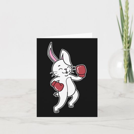 Carte Le lapin fait la boîte (Devant)