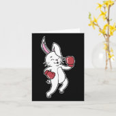 Carte Le lapin fait la boîte (Fleur jaune)