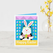 Carte Le Lapin Kitty de Pâques ! (Fleur jaune)