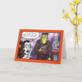 Carte Le lifting Halloween de Franky (Fleur jaune)