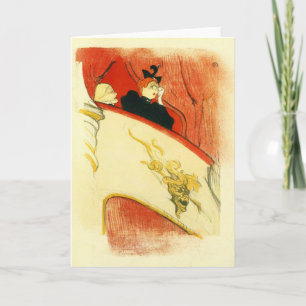 Carte Le loge avec un MAS d'or par Toulouse-Lautrec