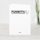 Carte Le loup mystique hurle à l'anniversaire surréalist (Dos)