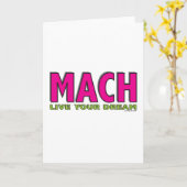 Carte Le MACH vivent votre rêve (Fleur jaune)