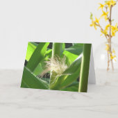 Carte Le "maïs fait varier le pas " (Fleur jaune)