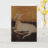 Carte Le mâle blanc de cerf (Fleur jaune)